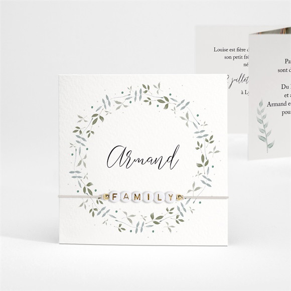 Faire-part naissance Doux Message réf.N83148