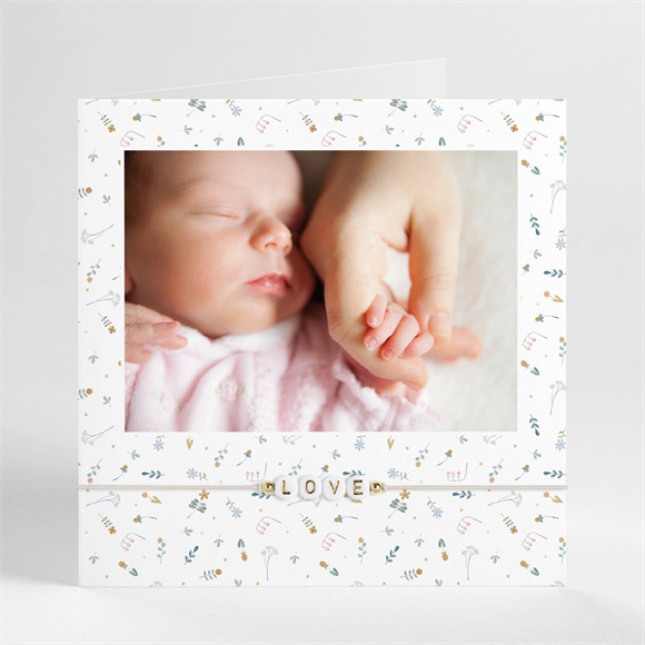 Faire-part naissance Bracelet Love réf.N451252