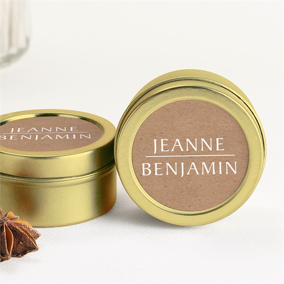 Bougie mariage Nature chic réf.N360321