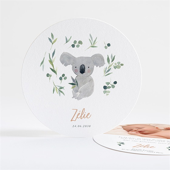 Faire-part naissance mon koala