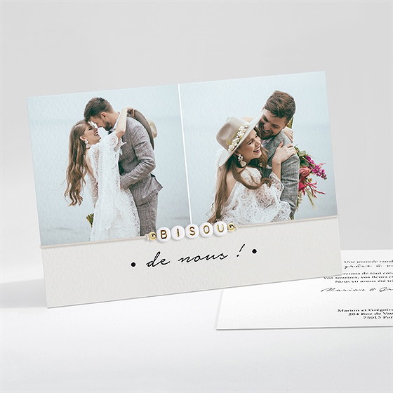 Remerciement mariage epuré bracelet