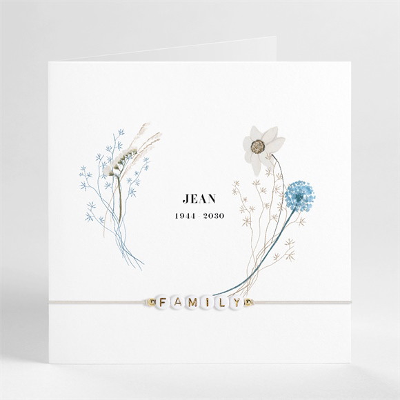 Faire-part décès Ornement réf.N451259