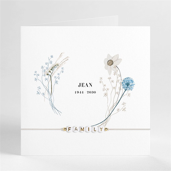 Faire-part décès ornement