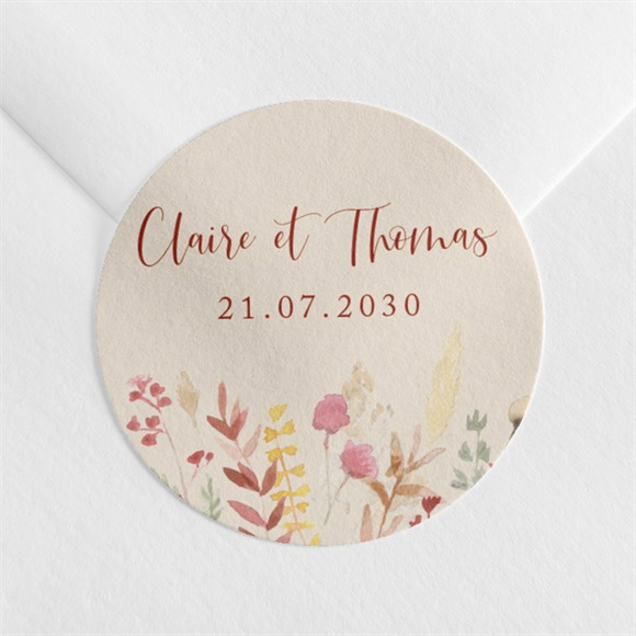 Sticker mariage Élégance Champêtre réf.N360277