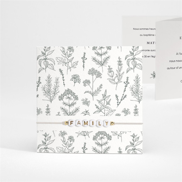 Faire-part de baptême Voeux et Jouy réf.N83151