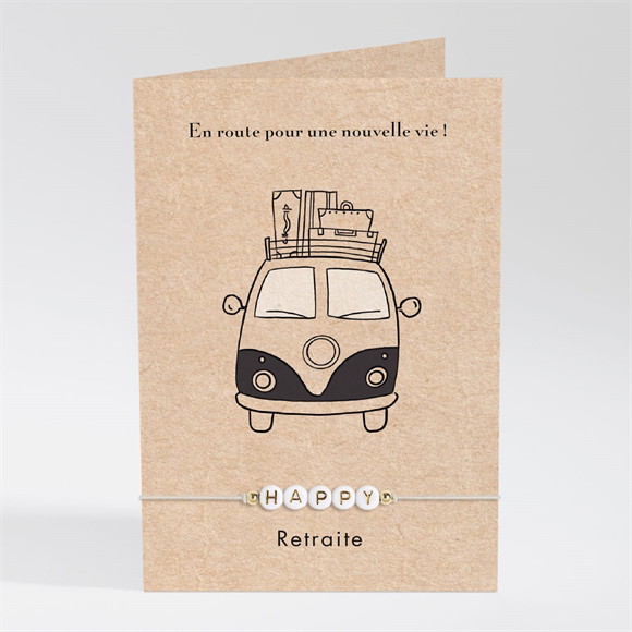 Carte invitation départ à la retraite En route réf.N401846