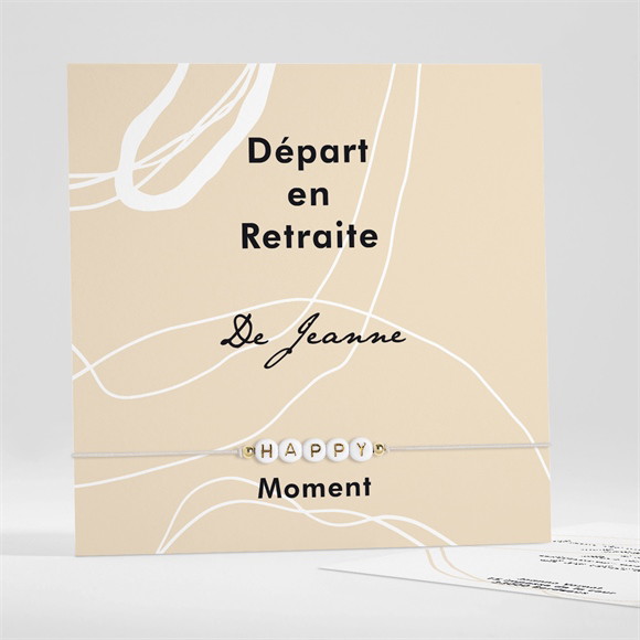 Carte invitation départ à la retraite Happy Moment réf.N351236