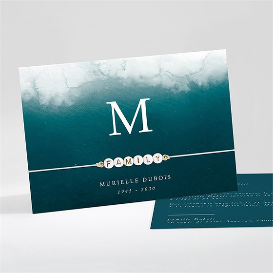 Faire-part décès hommage familial