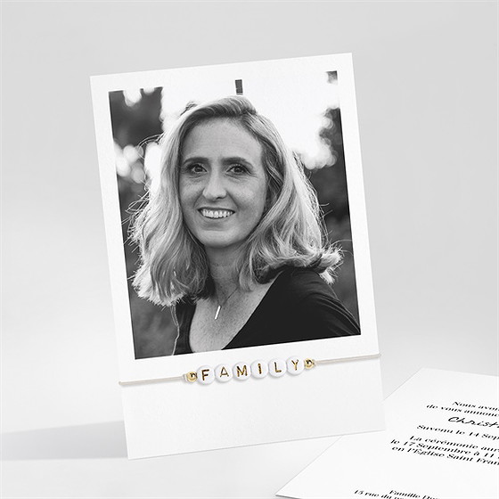 Faire-part décès souvenir portrait