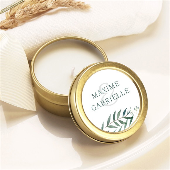 Bougie mariage Douceur du pinceau réf.N360346