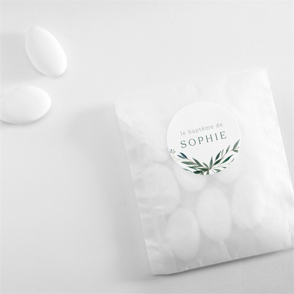 Sticker baptême Jolie annonce Champêtre réf.N360381