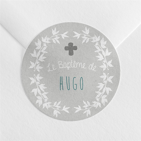 Sticker baptême découpe originale