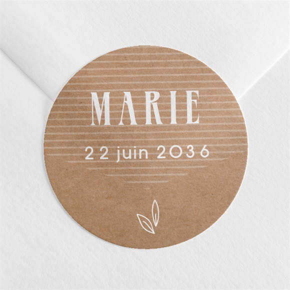 Sticker baptême Pele mele photo original réf.N360419