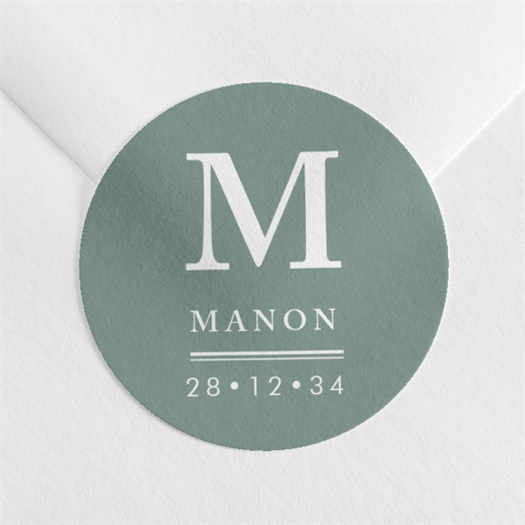 Sticker baptême Annonce en or réf.N360423