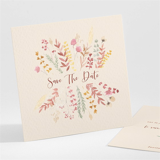 Save the date mariage élégance champêtre