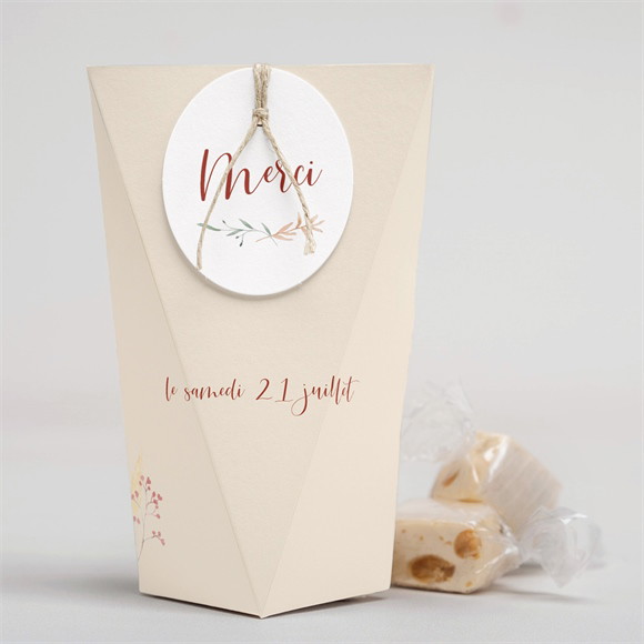 Boîte surprise mariage Élégance Champêtre réf.N52078