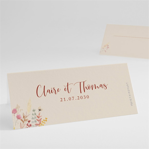 Marque-place mariage Élégance Champêtre réf.N440814