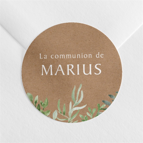 Sticker communion Illustration végétale réf.N360467