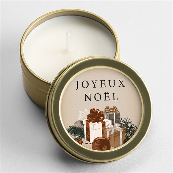 Bougie noël Pile de cadeaux réf.N360390