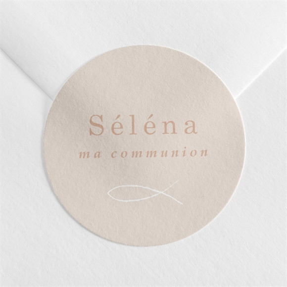 Sticker communion Pourpre réf.N360478