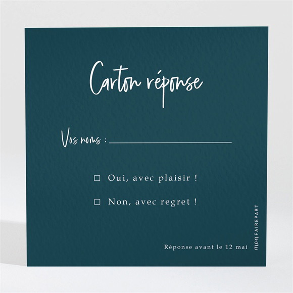 Carton réponse mariage Belle Idylle réf.N3001715