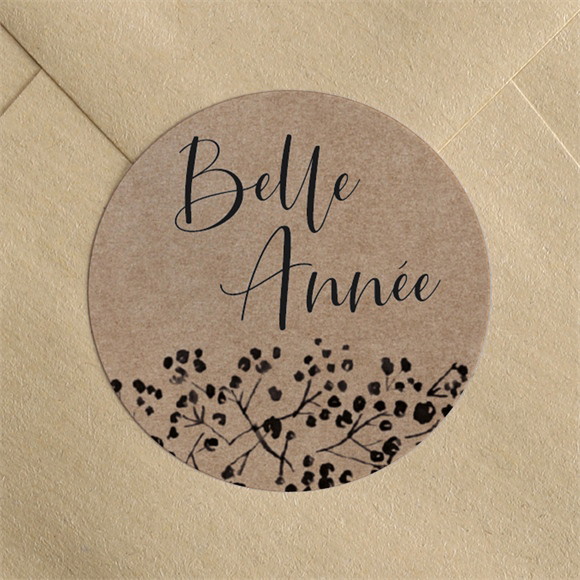 Stickers noël Kraft festif réf.N360409