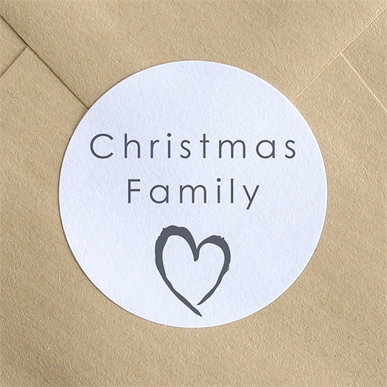 Stickers noël tendre famille
