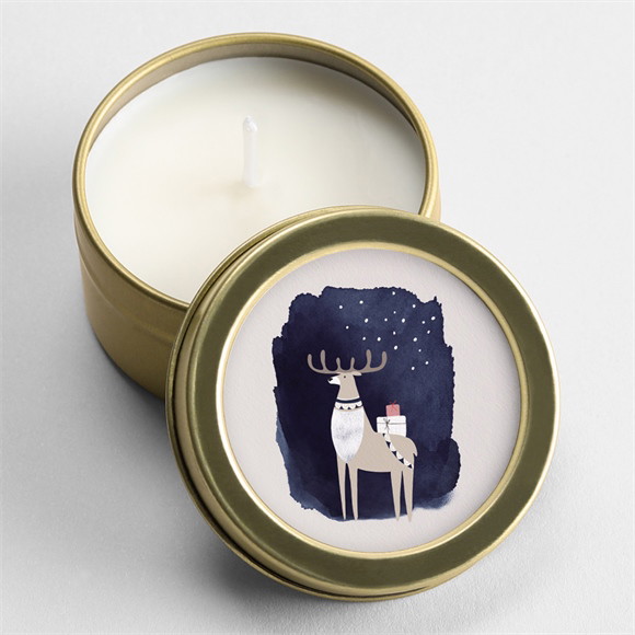 Bougie noël Winter spirit réf.N360404