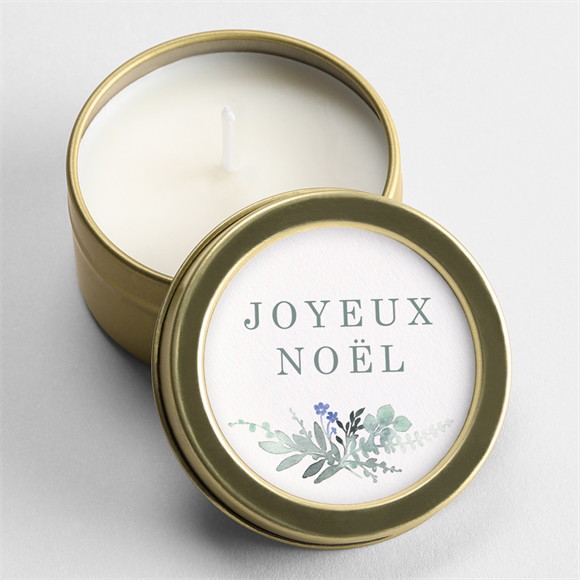 Bougie noël Brins d'hiver réf.N360428