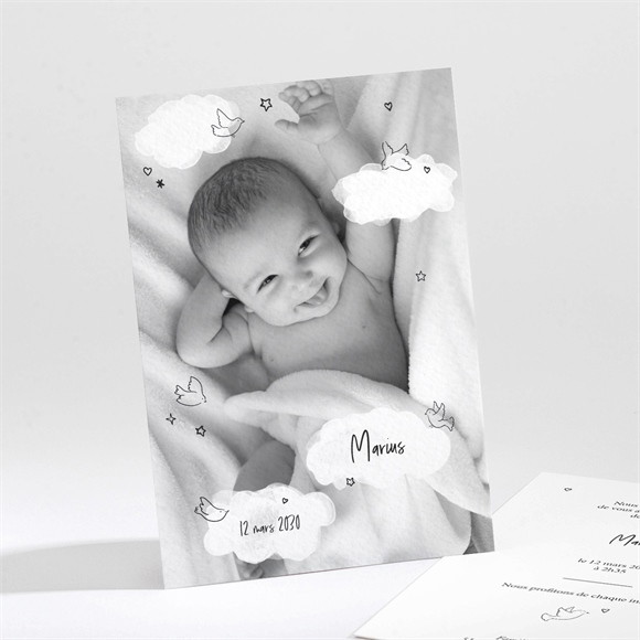 Faire-part naissance Dans la Lune réf.N211416