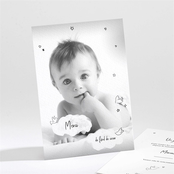 Remerciement naissance Dans la Lune réf.N211417