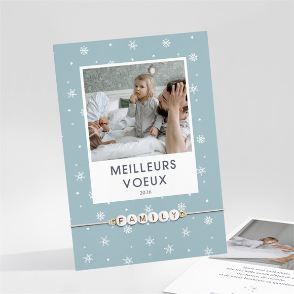 Carte de voeux Flocon de neige réf.N211405