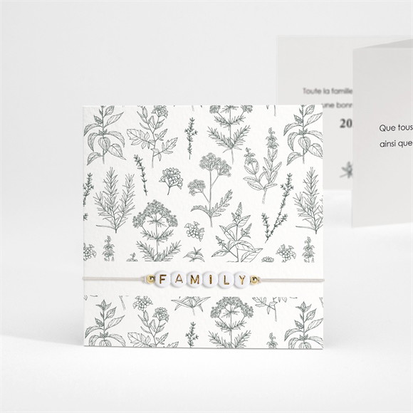 Carte de voeux Belle Année bracelet réf.N83155