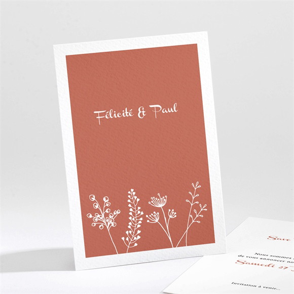 Save the Date mariage Fleurs d'automne réf.N211408