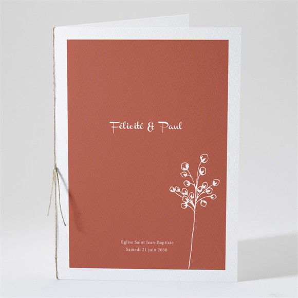 Livret de messe mariage Fleurs d'automne réf.N491287