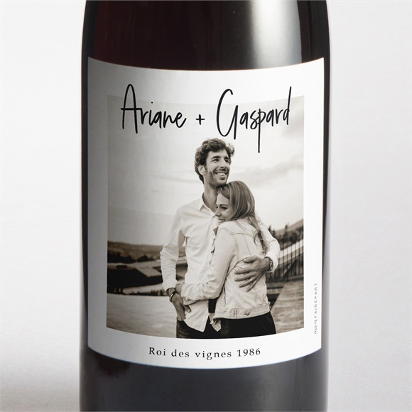 Etiquette de bouteille mariage Belle Idylle réf.N3001716