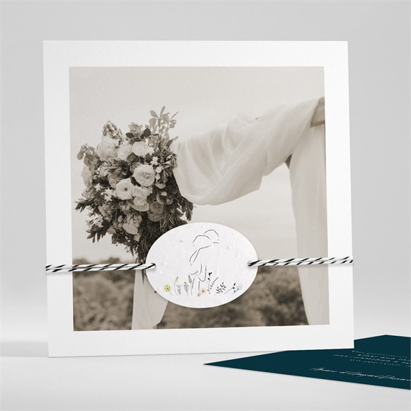 Remerciement mariage Belle Idylle réf.N351176