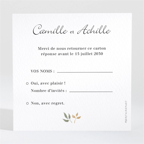 Carton réponse mariage Let's dream ! réf.N3001784