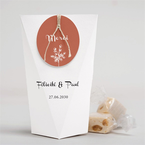 Boîte surprise mariage Fleurs d'automne réf.N52081