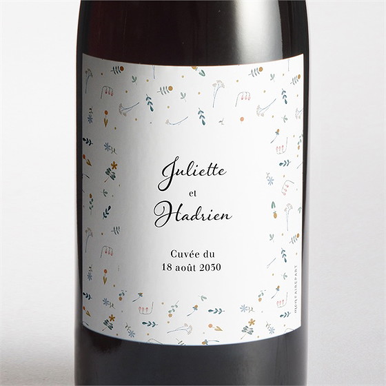 Etiquette de bouteille mariage notre sweet love