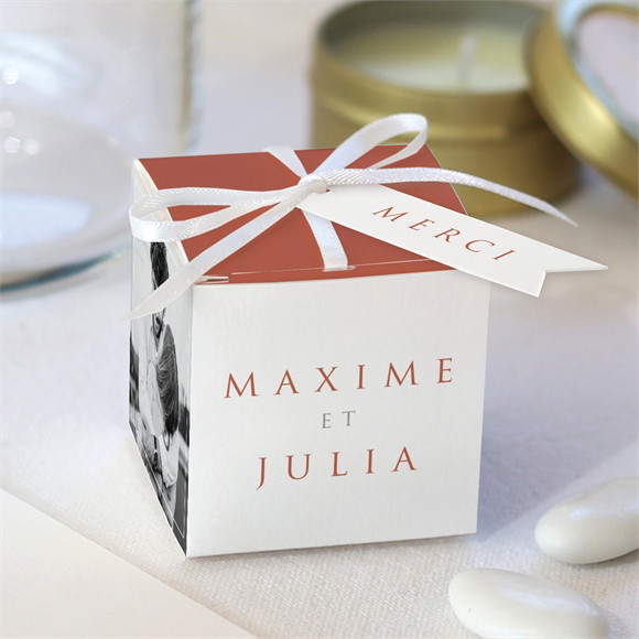 Boîte de dragées mariage Love bracelet réf.N340406