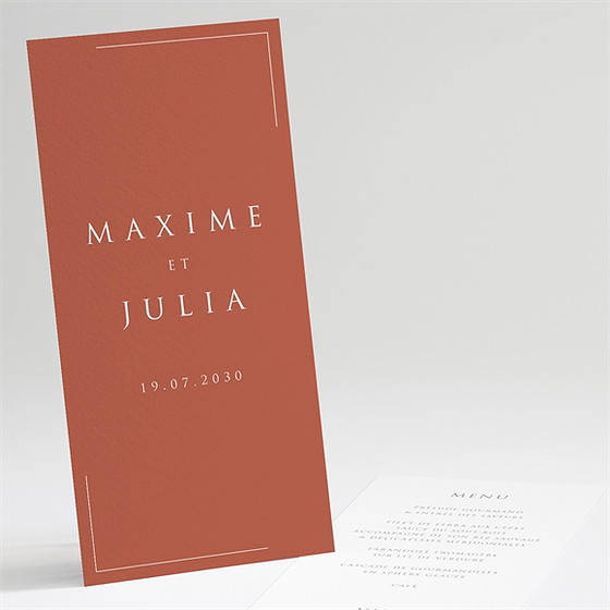 Menu mariage love bracelet