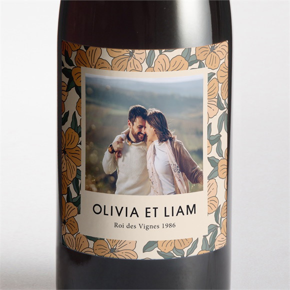 Etiquette de bouteille mariage Lovely réf.N3001783