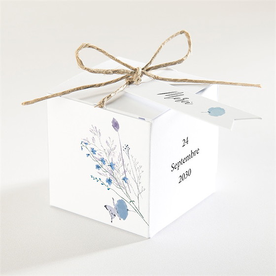 Boîte de dragées baptême baptême champêtre