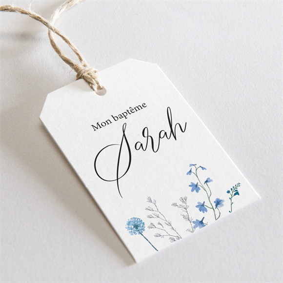 Etiquette baptême Baptême champêtre réf.N291150
