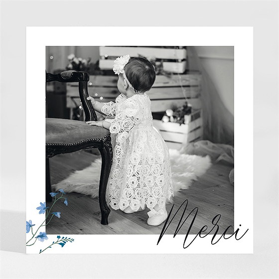 Remerciement baptême baptême champêtre