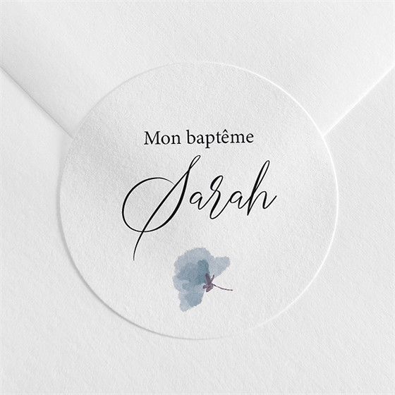 Sticker baptême baptême champêtre