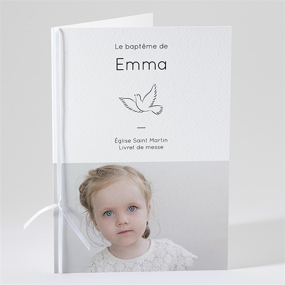 Livret de messe baptême petite chouchou