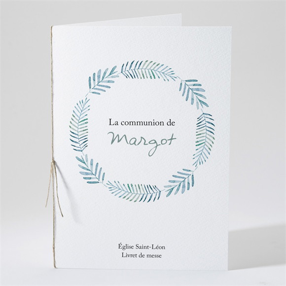Livret de messe communion Aquarelle sacrée réf.N491305