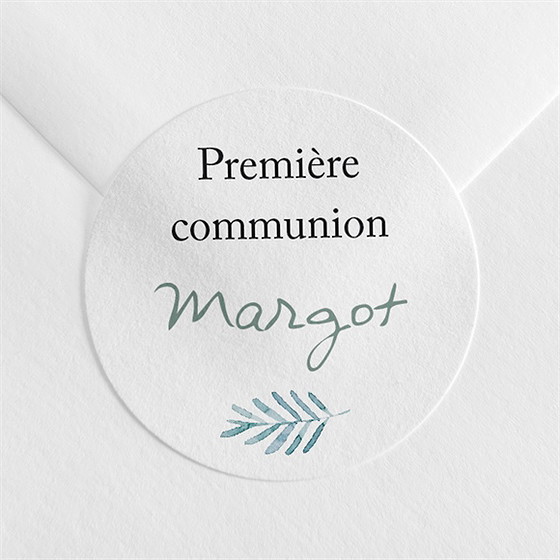 Sticker communion aquarelle sacrée